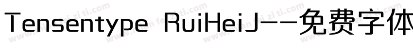 Tensentype RuiHeiJ-字体转换
